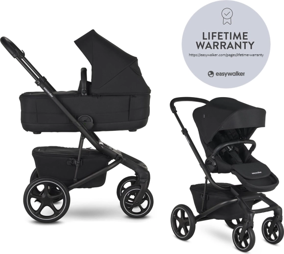 Poussette combinée Easywalker Jimmey 2-en-1 Pepper Black LITE RWS