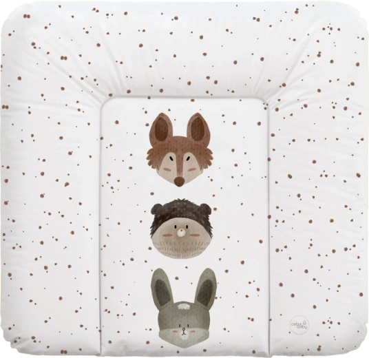 Ceba Baby matelas à langer souple pour commode Basic Cute Animals 75 × 72 cm
