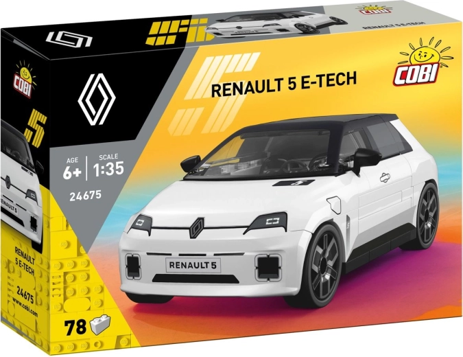 Cobi Renault 5 E-Tech électrique 1:35 (78 pièces) - 1 unité