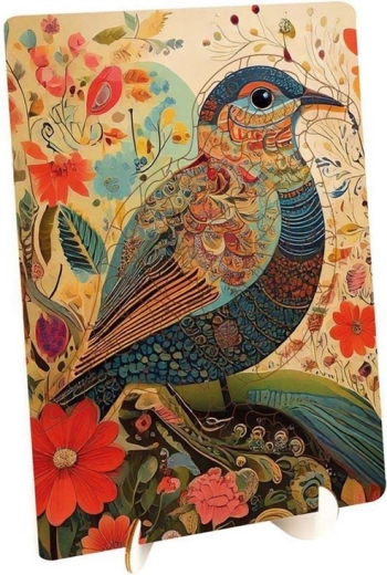 Puzzle en bois à contours Moxy Oiseau 121 pièces
