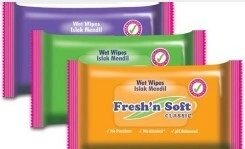 Fresh 'n Soft lingettes humides pour les mains Classic 15 pcs