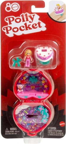 polly pocket coffret compact anniversaire des 80 ans de mattel avec bague