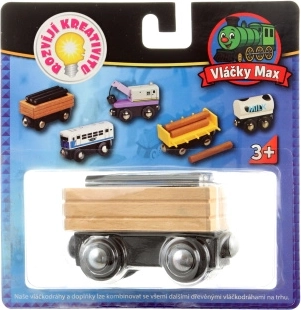 Wagon en bois Maxim avec tuyaux