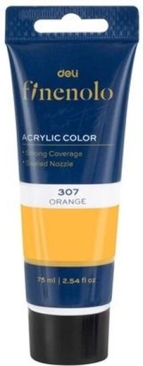 Peinture acrylique moutarde 75 ml