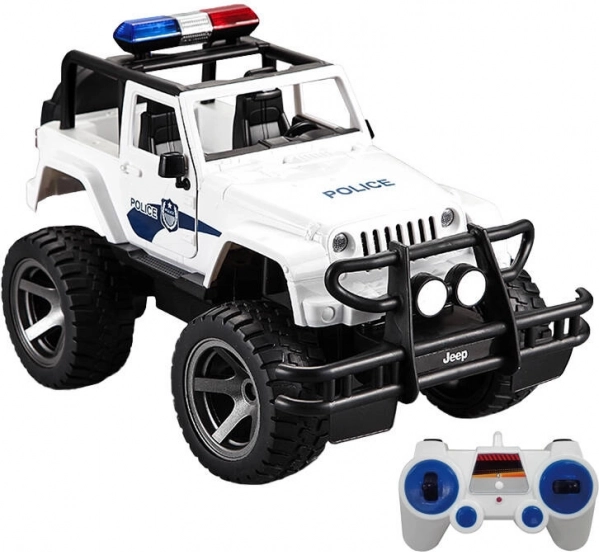 Jeep de police télécommandé 1:12 Double Eagle