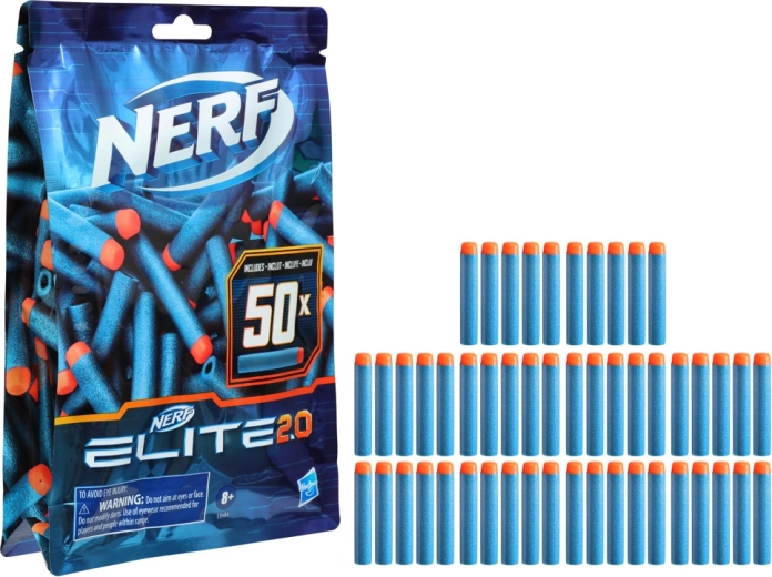Fléchettes en mousse Nerf Elite 2.0, 50 pièces