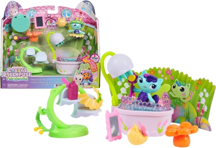 Spin Master Gabby’s Dollhouse – Salle de bain du monde des sirènes des chats marins de Wróżkolandia