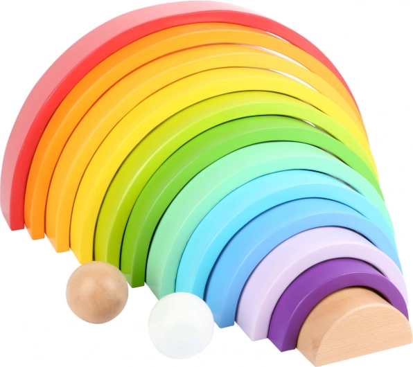 Arc-en-ciel empilable en bois XL small foot