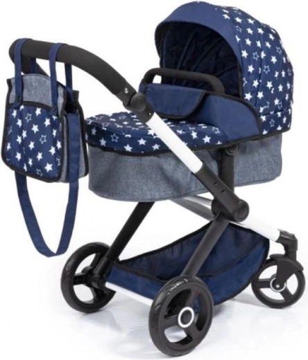 Poussette pour poupées Bayer Xeo à motifs d’étoiles