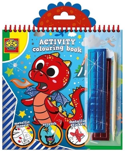 Coloriage métallique SES 3 en 1 avec animaux