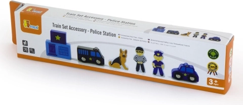 Figurines de police en bois