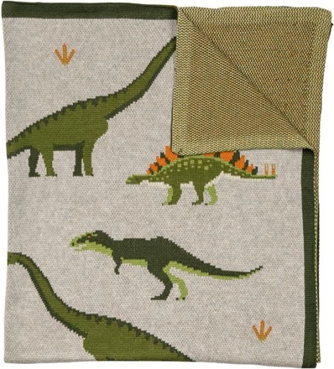Taie d’oreiller en coton biologique à motif dinosaures Nature Planet