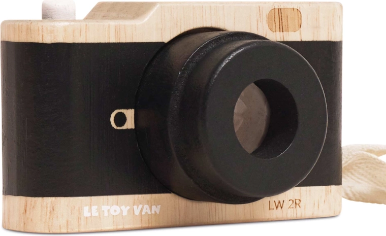 Le Toy Van Appareil photo rétro en bois avec kaléidoscope