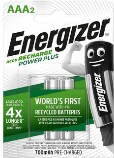 Energizer Power Plus AAA piles rechargeables 700 mAh, 1,2 V (2 pcs)
