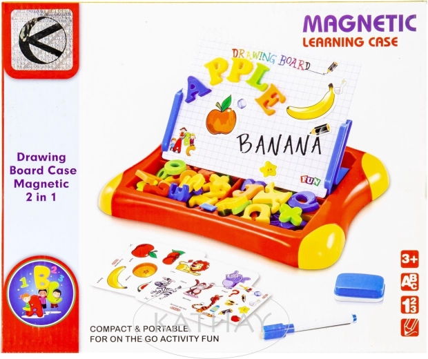 Tableau magnétique 2 en 1 – lettres et animaux - 1 pièce