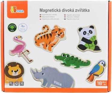Aimants en bois animaux sauvages Viga