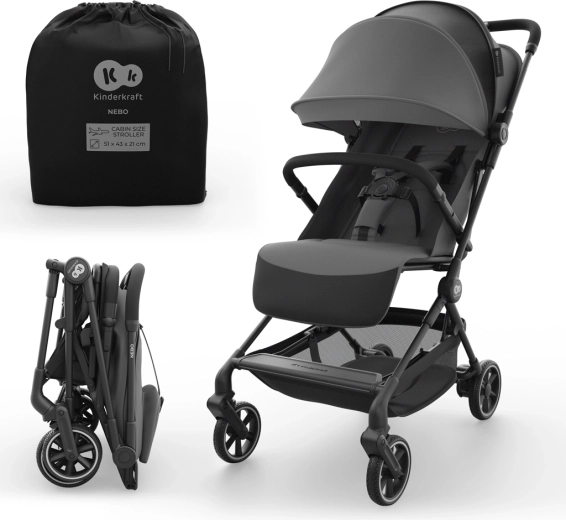 Poussette sportive Kinderkraft NEBO – Gris Platine