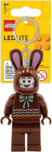 LEGO Iconic lapin en chocolat – porte-clés lumineux LED