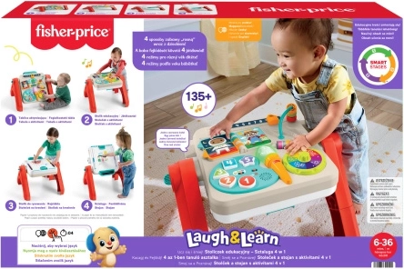 Table d’activités parlante 4 en 1 FISHER-PRICE avec Smart Stages