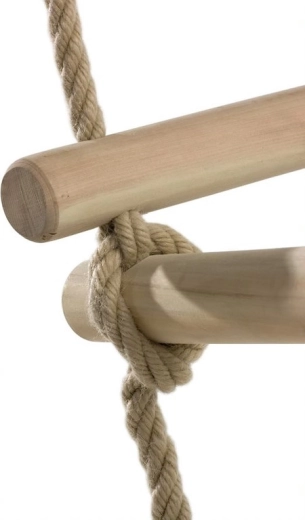 Barreaux en bois massif et corde résistante