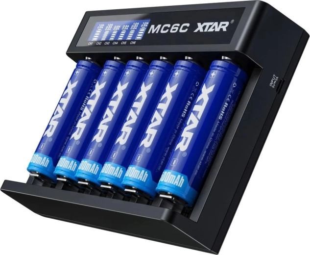 Six canaux de charge indépendants