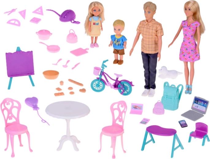 Famille complète pour le jeu de rôle