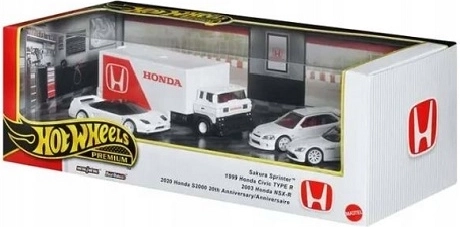 Coffret cadeau Hot Wheels Premium Honda – 4 pièces