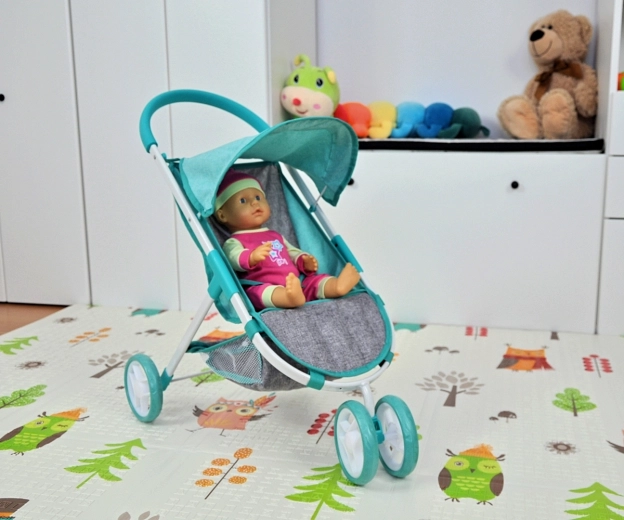 Poussette réaliste pour poupées