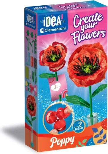 Clementoni Idea fabrique de fleurs – coquelicot