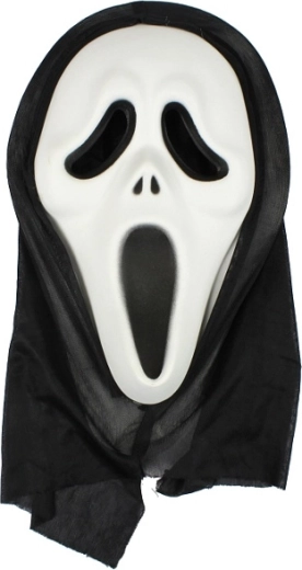 Masque Scream avec capuche pour Halloween