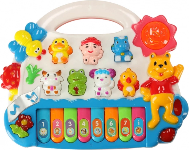 Petit piano interactif pour enfants avec sons d’animaux