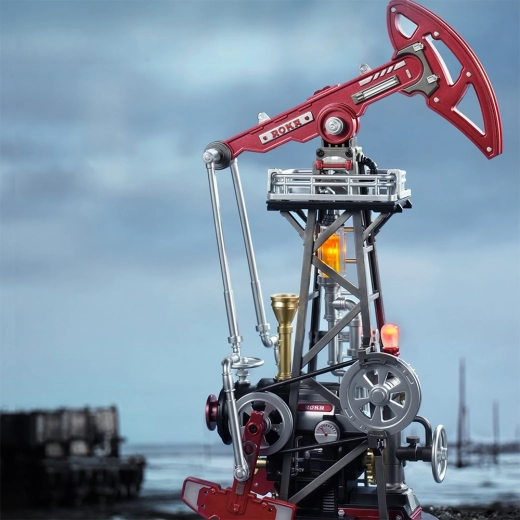 Mouvement oscillant authentique avec engrenages et piston