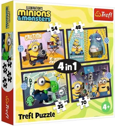 Puzzle 4 en 1 – Nouvelles aventures des Minions