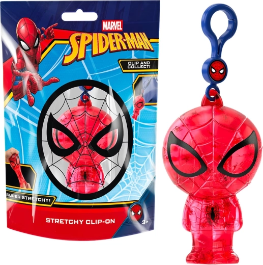 Porte-clés squishy Marvel Spider-Man avec clip – 1 pièce
