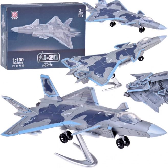 Maquette à construire de l’avion de combat J-20 1:100