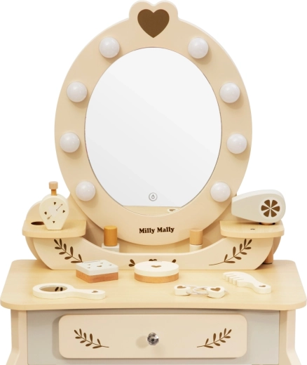 Miroir éclairé comme dans un salon