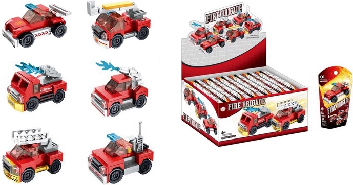 Kit de construction de camion de pompiers - 1 pièce