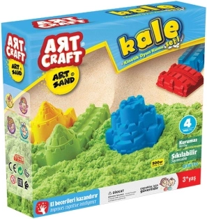ART CRAFT Sable cinétique, coffret château, 500 g