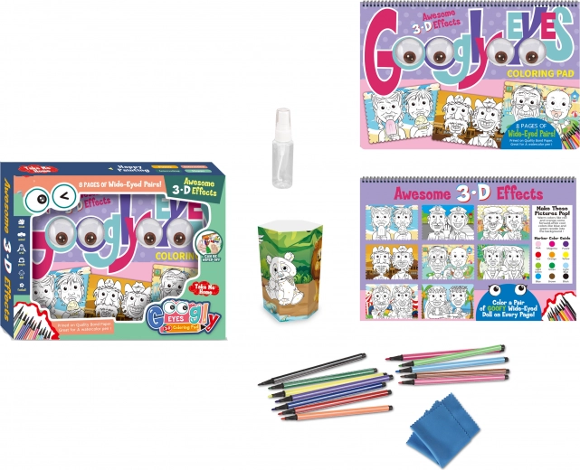 Livres de coloriage avec lunettes 3D effaçables