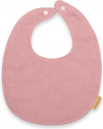 Bavoir en mousseline New Baby Rose