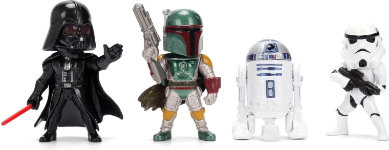 Quatre personnages emblématiques de Star Wars