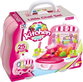 Coffret de cuisine en forme de voiture pour petites cuisinières