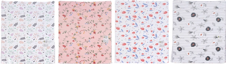 Livre de présentation 31 × 23 cm, 20 pochettes – motif floral