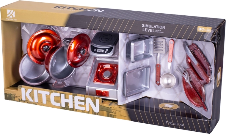 Set de vaisselle pour enfants 14 pièces dans une boîte