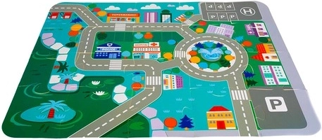 Tapis puzzle comme plateau de jeu