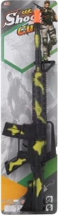Pistolet-mitrailleur en plastique camouflage avec son