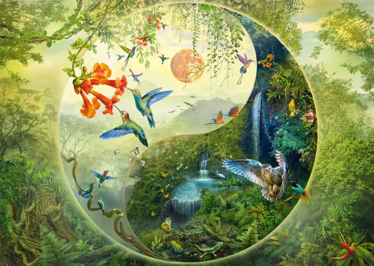 schmidt puzzle dans la forêt des colibris 1000 pièces