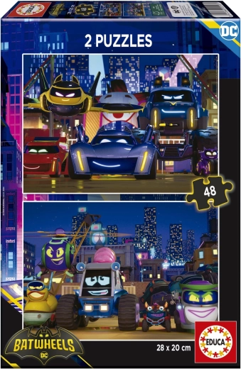 Puzzle Batwheels 2x48 pièces par Educa