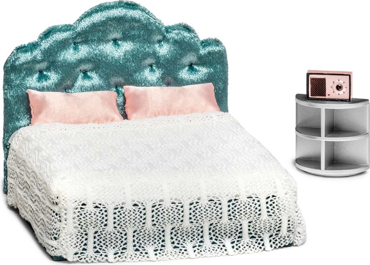 Lit double luxueux avec linge de lit