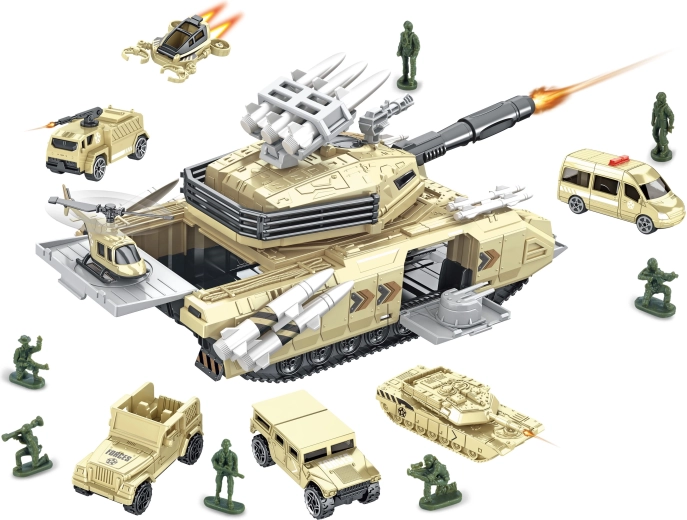Base militaire avec tank